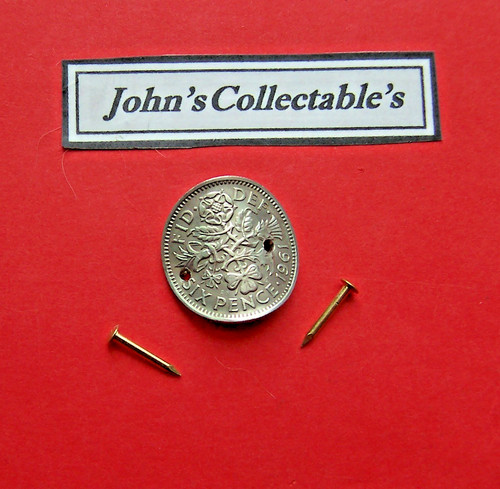 1961 old english sixpence - old,