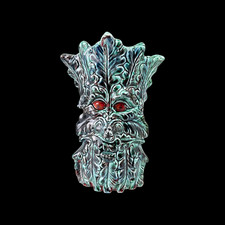 ANITA HARRIS Art Pottery Handcrafted Ceramic Vase " Green Tree Man " 18.5 cm