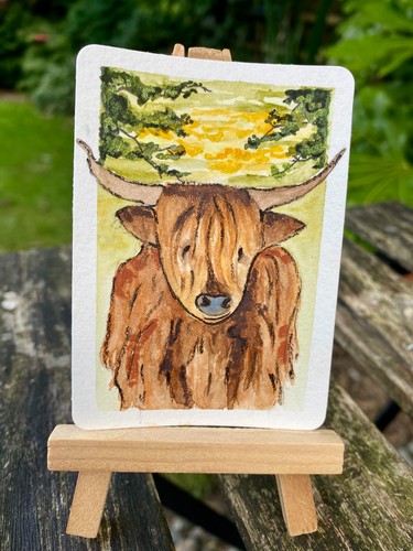 Original aceo painting - aceo,