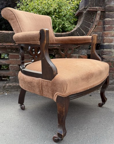 Edwardian mahogany frame tub - frame,