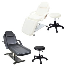 New Leather Swivel Hydraulic Massage Table Beauty Salon Chair Tattoo Couch Stool