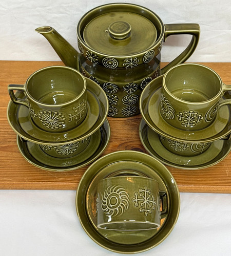 Portmeirion totem teapot - teapot, cups