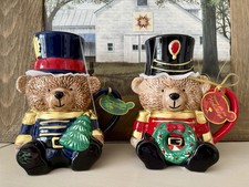 New Nutcracker Toy Soldier Teddy Bear Mug Christmas Bundle Home For The Holidays