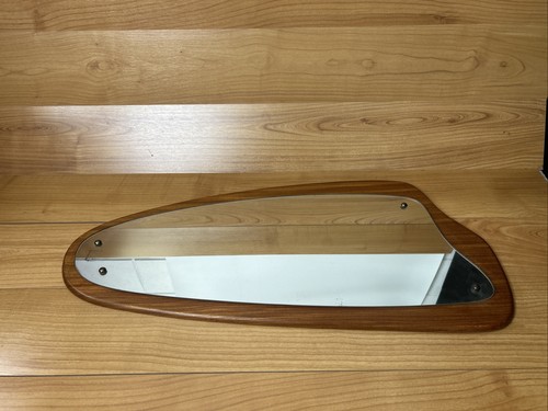 Vintage teak framed mirror mid - teak,