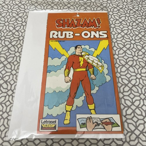 Shazam rub ons letraset - rub,