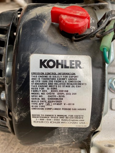 Kohler command pro - kohler, ch270