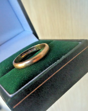 22ct Gold Wedding Ring Band Vintage hallmark 1965 London by Slade & Woolf size O