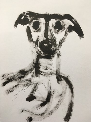 Original signed ink sketch - original,