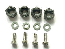 Thunder Tiger Tomahawk Original Triangle Hex wheel adaptors + Bolts and Washers.
