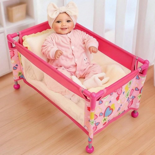 Babeside baby doll crib pink - babeside,