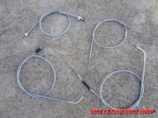 HONDA C92 C95 CA95 Brake ,Throttle , Speedometer Clutch Cable Grey complete set