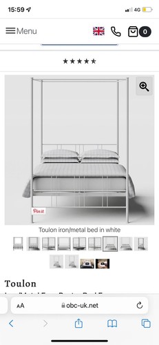 Four poster double bed frame - poster,