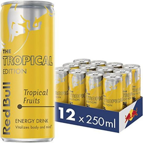 Red bull energy drink tropical - energy,