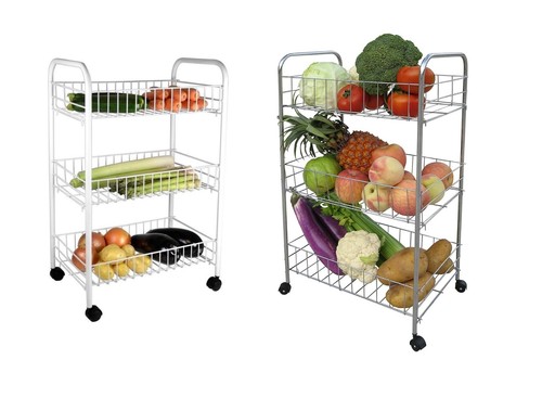 Tier fruit trolley basket - 3,