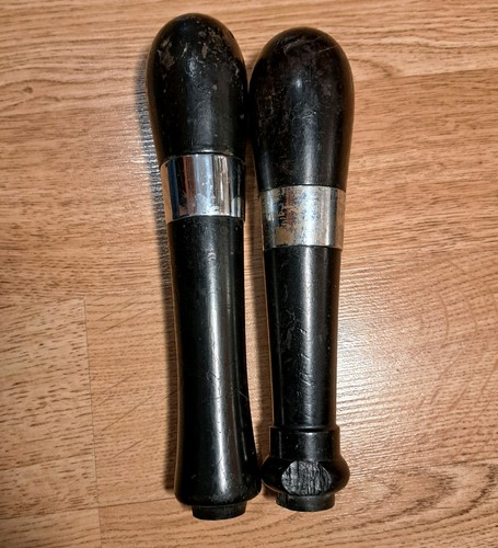 Pair vintage wooden beer - of,
