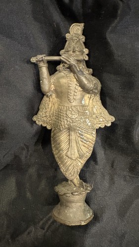 Dhokra krishna standing figure - dhokra,