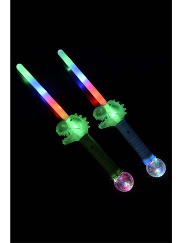 Led light dinosaur wand - up,