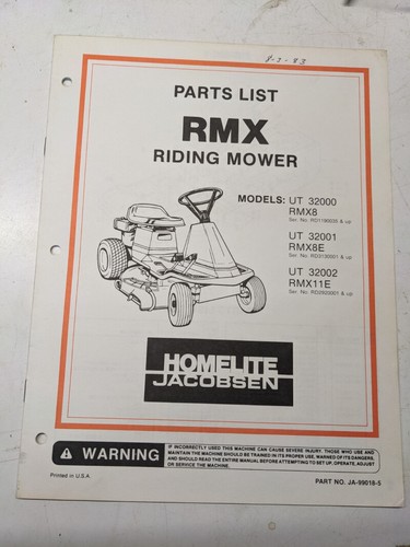 Jacobsen illustrated parts - jacobsen,