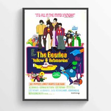 The Beatles Yellow Submarine Movie Music Film Poster -  A4 A3 A2