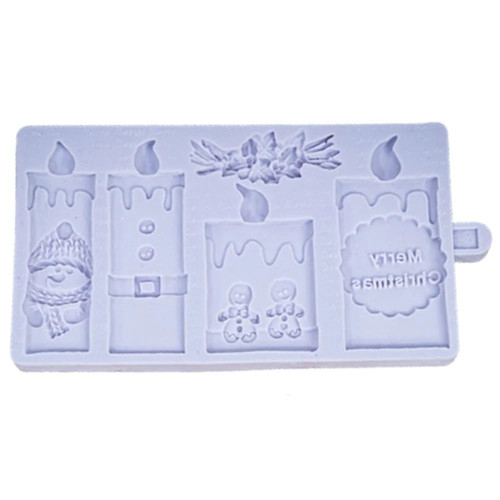 Christmas candles silicone - christmas,