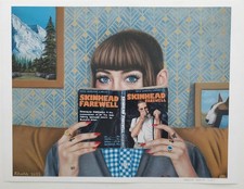 Skinhead Girl With Book -