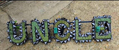Uncle funeral flower mount - funeral,