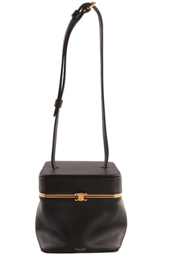 Celine black cube leather tote - cube,