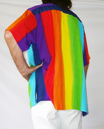 Rainbow coloured mens loud - mens,