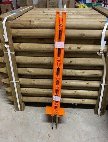 Orange poly post - poly, 3ft
