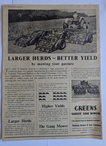 Vintage 1952 greens - 1952, ranger