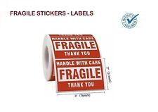 FRAGILE STICKERS/ LABELS - Red