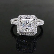 2.52 TCW Princess Moissanite
