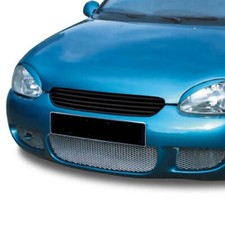Badgeless slatted car grill