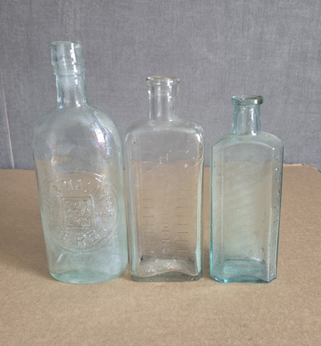 Vintage glass bottles - 3,