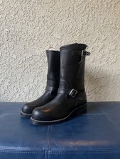 Chippewa Engineer Boots Men, Size 9D, Black Vintage Motorcycle Boots