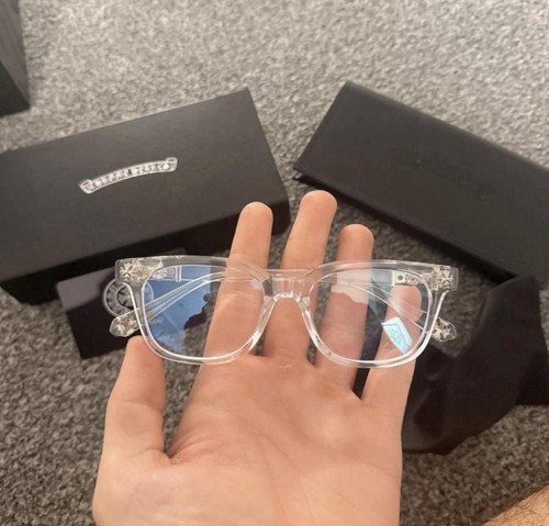 Clear chrome hearts glasses - clear,