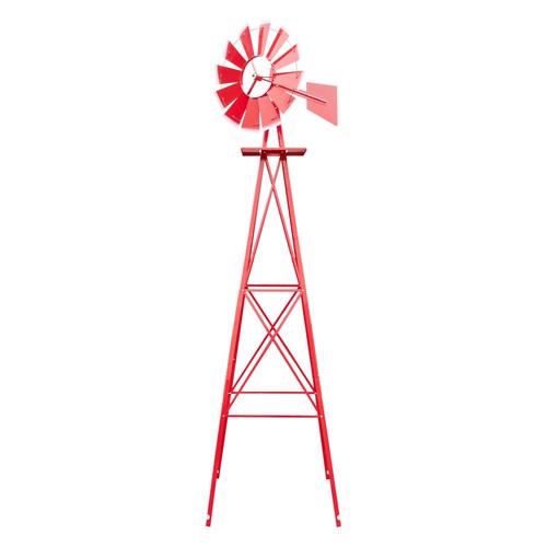 8ft patio metal windmill - 8ft,