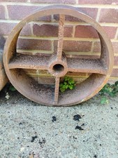 Lovely Vintage Cast Iron Wheel