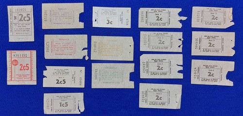 Malta pre decimal bus tickets - decimal,
