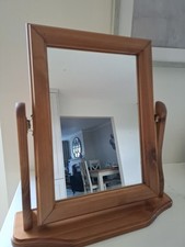 Wooden Swing Mirror Pine Dressing Table Freestanding