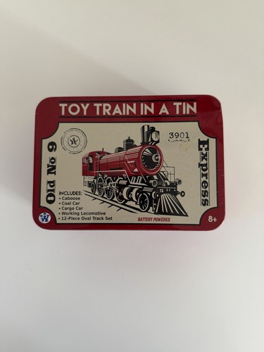 Toy train tin set - train, old