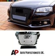 Audi RS3 Style A3 S3 8P Front Main Grille Gloss Black Honeycomb Mesh Grill 09-13