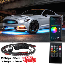 4x RGB LED Under Car Tube