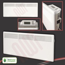 White Electric Panel Heater NOVA S 940mm(w) x 400mm(h) Slimline Efficent 2KW