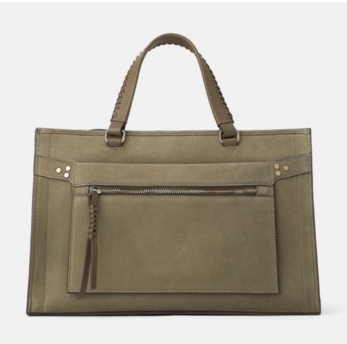 Zara green suede - zara, top
