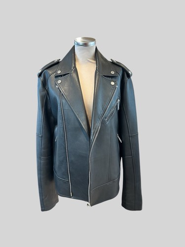 Dsquared2 black leather jacket - dsquared2,