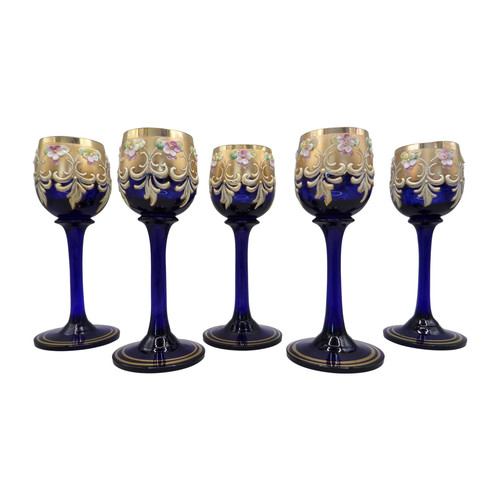 Vintage cobalt blue bohemian - cobalt,