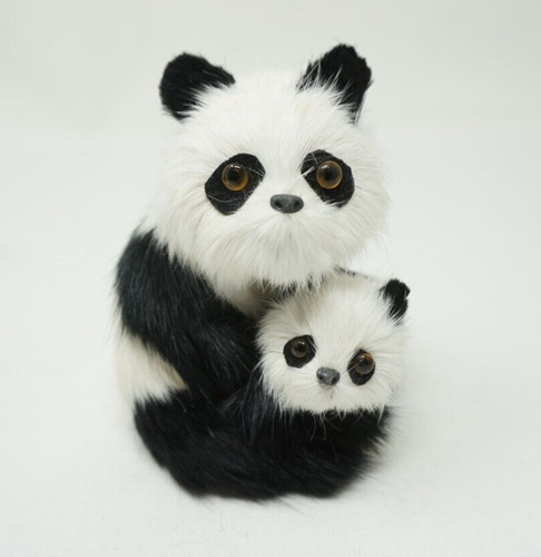 Vintage artisan real fur panda - vintage,