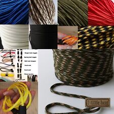 4mm Paracord Strong Rope Cord Reflective 550 Lanyard Parachute Bush craft UK