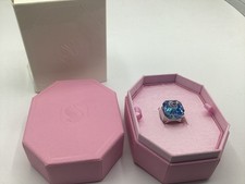 SWAROVSKI NUMINA SQUARE CUT COCKTAIL RING  BRAND NEW IN BOX SIZE 55 BLUE